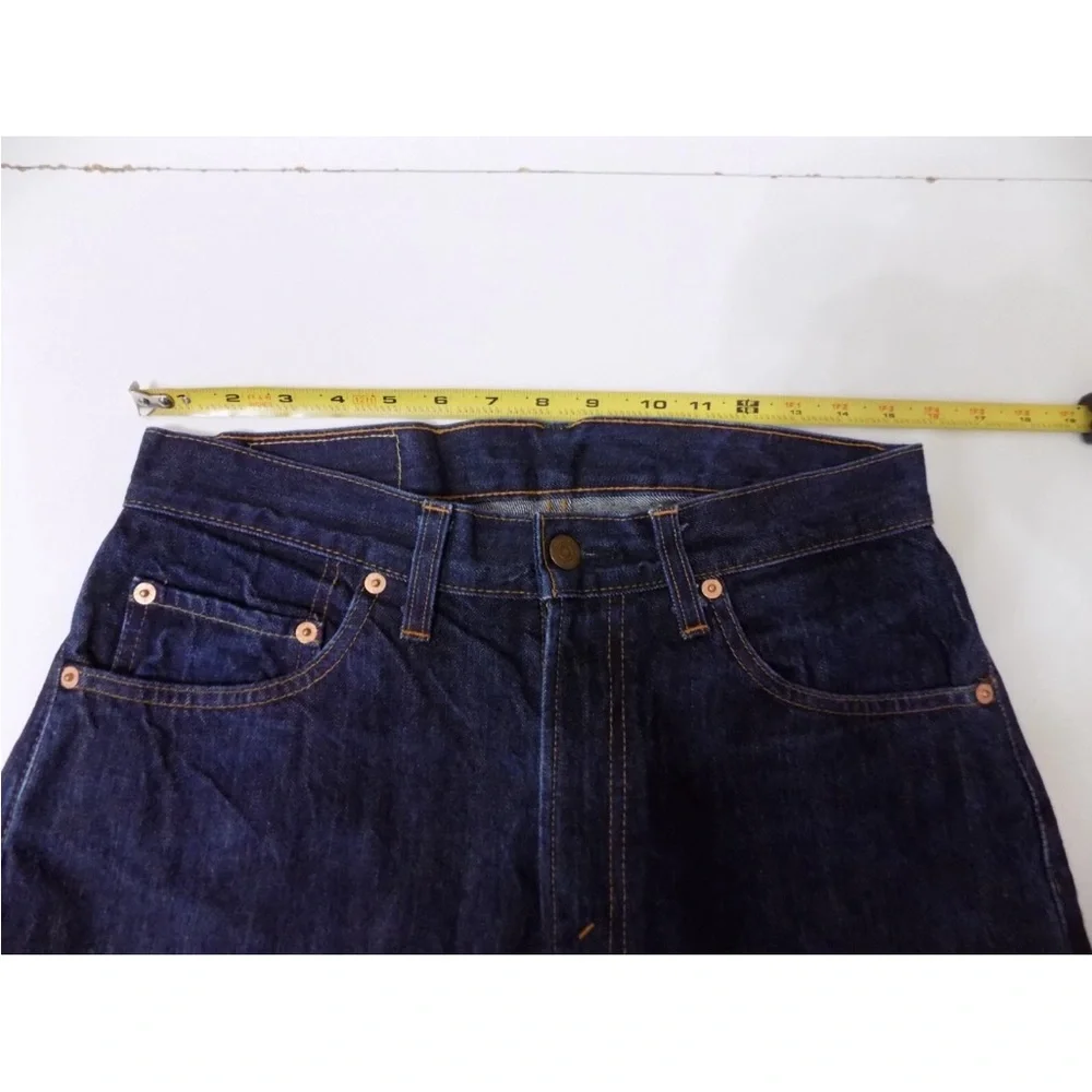 Vintage LVC 1960s LEVIS 505 0217 Big-E Redline Selvage Dark Indigo Jeans 31 x 34 - Picture 5 of 13
